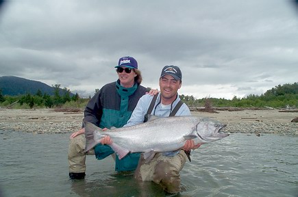 Skeena river fishing guides for salmon & steelhead on remote nothern rivers